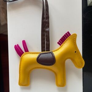 Multiple colors available Yellow Horse-Shaped Keychain